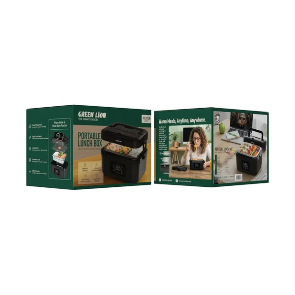 Green Lion Portable Lunch Box Ll Rechargeable 8000mAh -Black