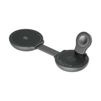Green Lion Qi2.2 Tri-Charge Foldable Magnetic Wireless Charger 25W - Grey