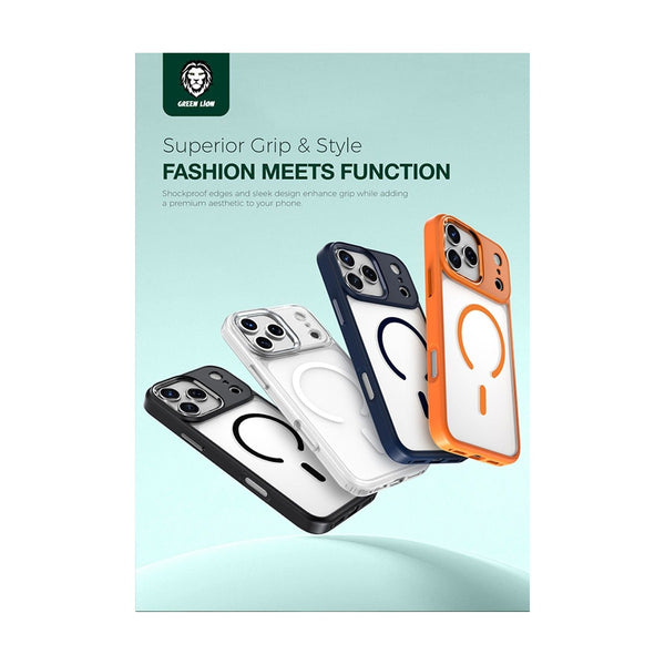 Green Lion Titan Magsafe Case For iPhone 17 Pro Max - Silver