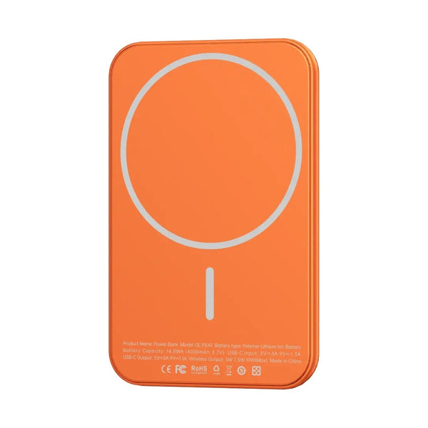 Green Lion Ultra Slim Mag 4000mAh Power Bank - Orange