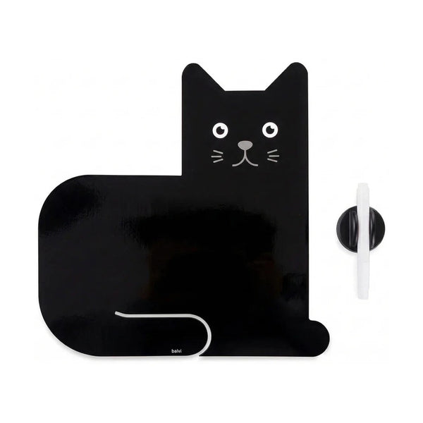 Balvi Magnetic fridge board,Meow,black,with marker