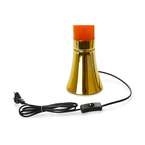 Balvi Lava lamp,Magma,silver/yellow,aluminium
