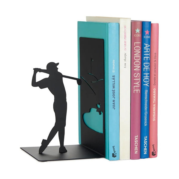 Balvi Bookend,Backswing,black,metal