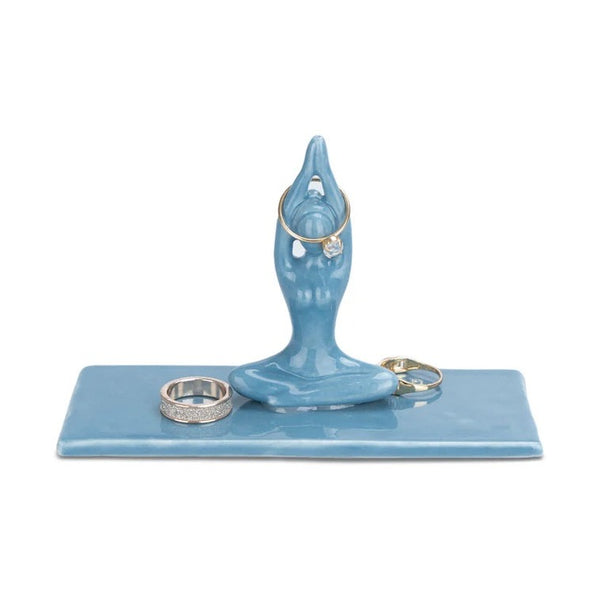 Balvi Ring holder,Asana,blue,porcelain