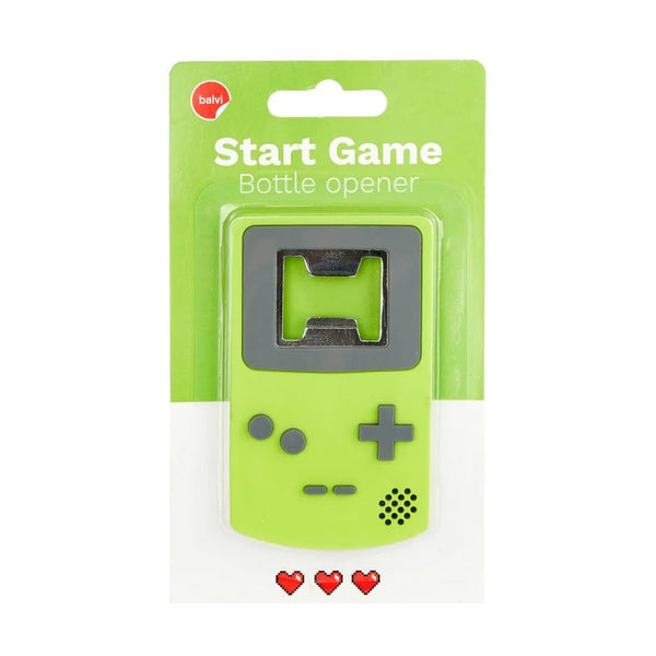 Balvi Bottle opener,Start Game,green,magnetic,plastic