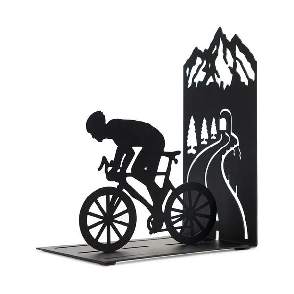 Balvi Bookend,Cyclist,black,metal