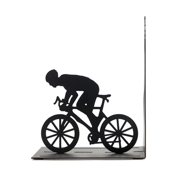 Balvi Bookend,Cyclist,black,metal