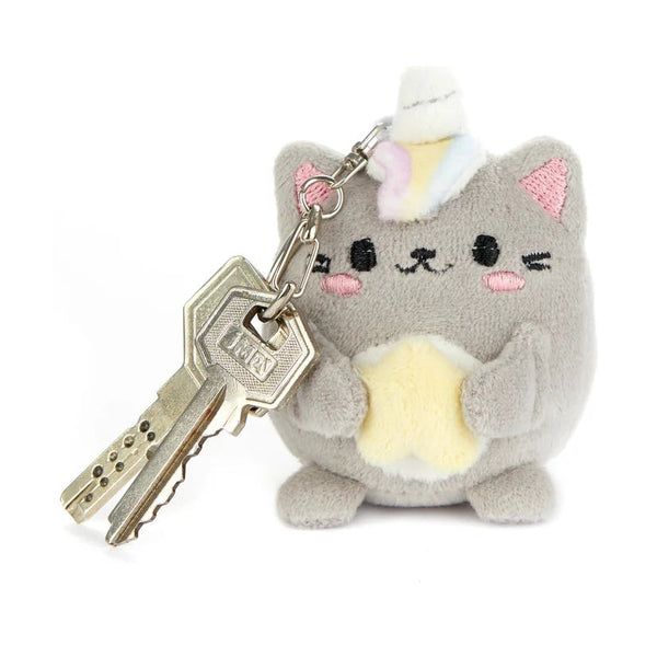 Balvi Keyring,Fluffy Kawaii Starry,gray
