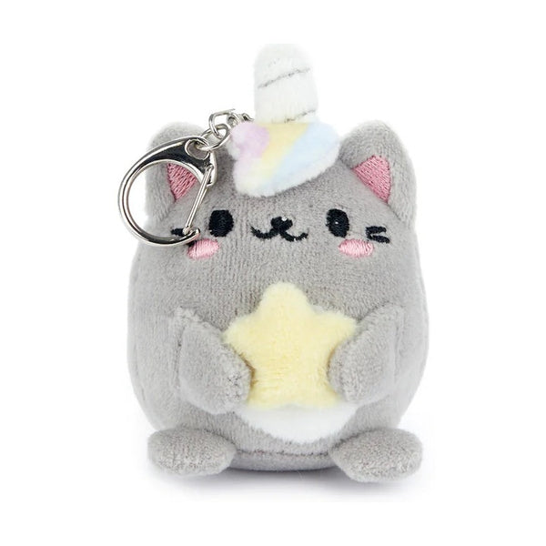 Balvi Keyring,Fluffy Kawaii Starry,gray
