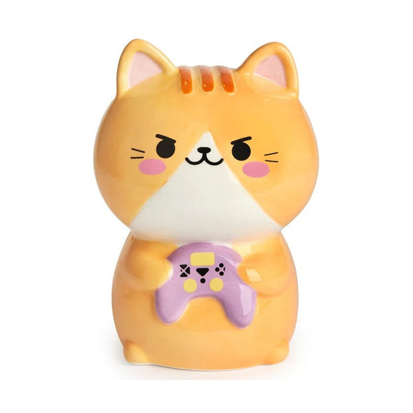 Balvi Coin bank,Kawaii Gamer,orange,ceramic