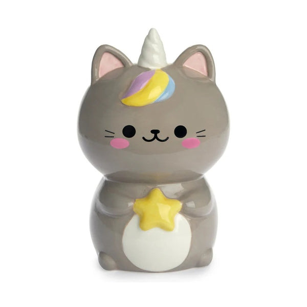 Balvi Coin bank,Kawaii Starry,gray,ceramic