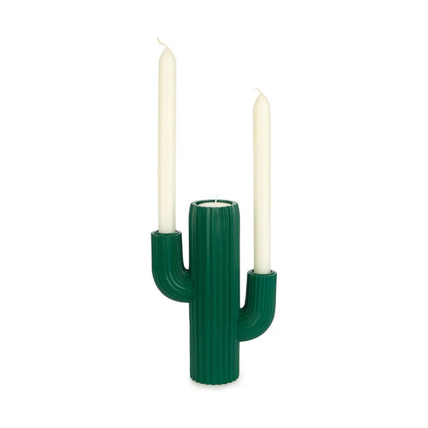 Balvi Candle holder,Cactus,green,resin