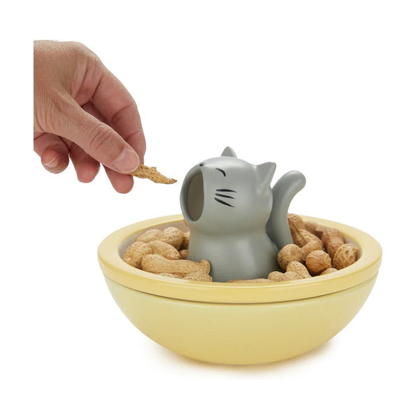 Balvi Snack tray,Hungry Cat,yellow,ceramic
