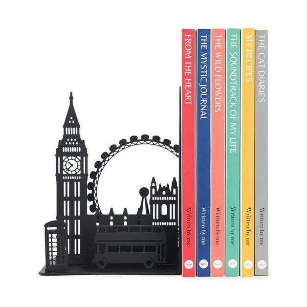 Balvi Bookend,London,black,metal