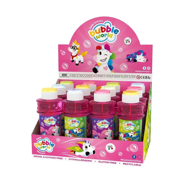 Bubble World - Glass Unicorn Bubbles 300Ml