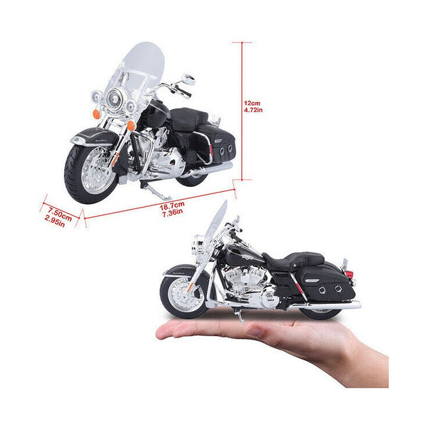 Maisto - 1:12 HD 2013 Harley FLHR Road King Classic Motorcycle Diecast Model Bike