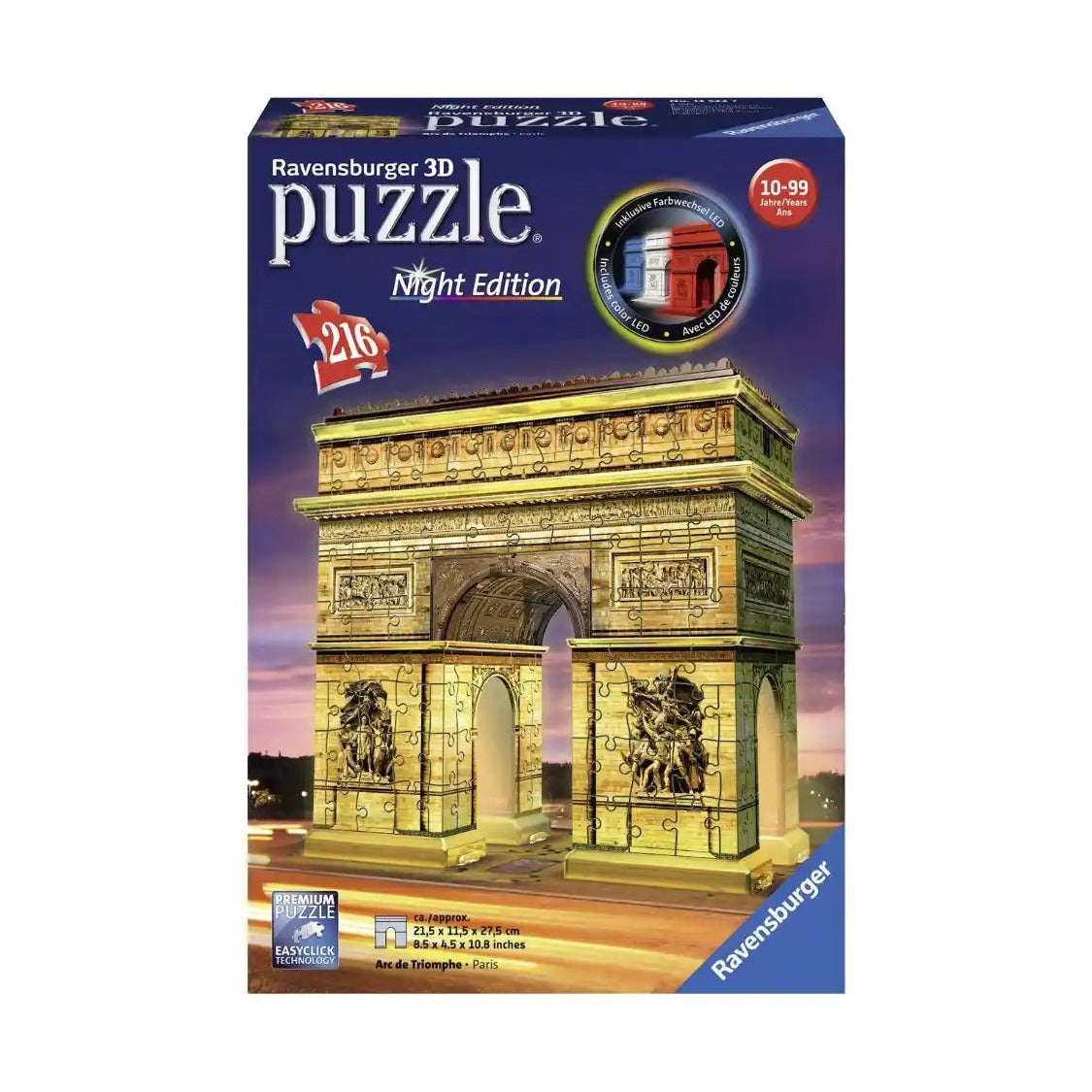 Ravensburger - Arc de Triomphe - Night Ed 216 Pcs