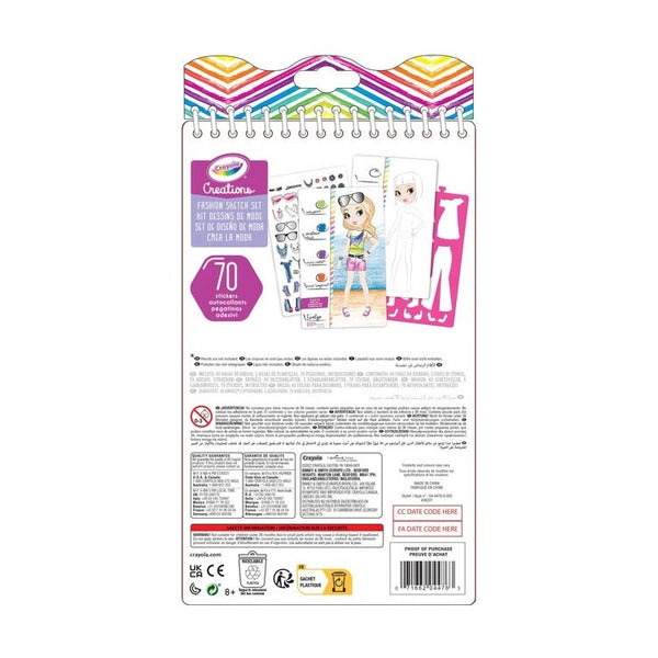 Crayola - Crayola Creations Compact Fashion Sketch Portfolio