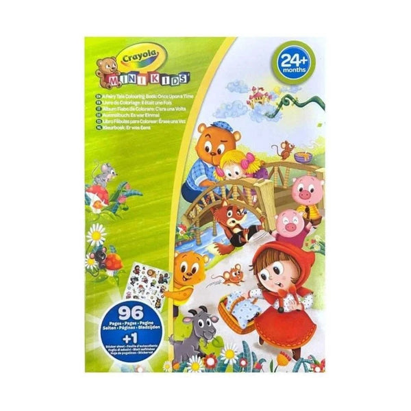 Crayola - Giant Coloring Book 96P And Stickers Sheet Fairy Tale