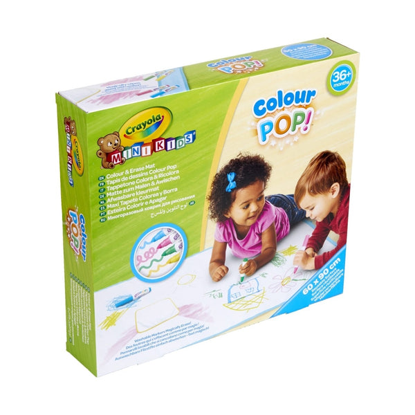 Crayola - Mk Color Pops 90X60Cm Mat - Move To Color & Erase