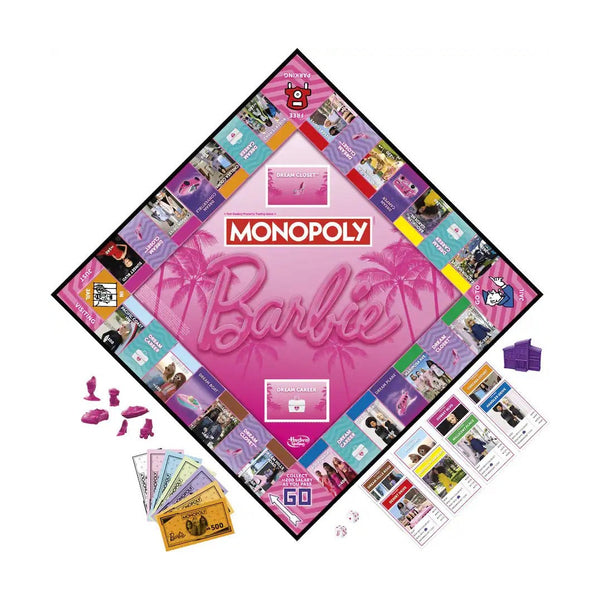 Hasbro - Monopoly: Barbie Edition - Board Game