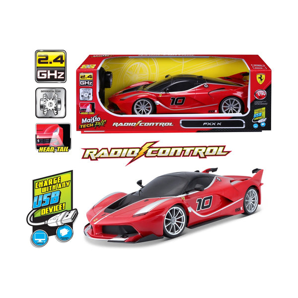 Maisto - 1:14 RC - FXX K (2.4Ghz, 3.2V, 360Mah, Usb Charger) Full Function RC, 35M Control Range, Lithium Bat Included, Pistol Controller