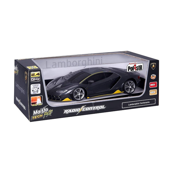 Maisto - 1:14 RC - Lamborghini Centenario (2.4Ghz, 3.2V, 360Mah, USB Charger) Full Function RC, 35M Control Range, Lithium Bat Included, Pistol Controller, 2XAAA Included