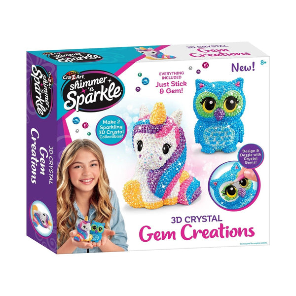 Cra-Z-Art Shimer Sparkle 3D Crystal Gem Creations