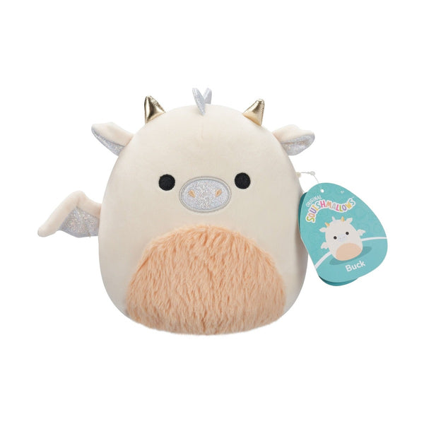 SQCR - Little Plush 7.5" Squishmallows - Buck Cream and Peach Dragon with Fuzzy Belly