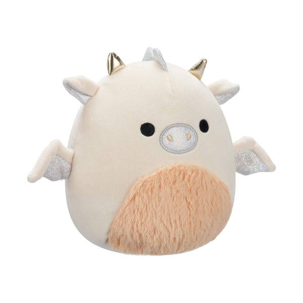 SQCR - Little Plush 7.5" Squishmallows - Buck Cream and Peach Dragon with Fuzzy Belly