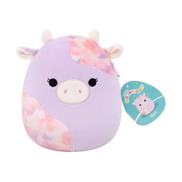SQCR - Little Plush 7.5" Squishmallows Suri - Light Pink Cow With Pink Tie - Dye Spots