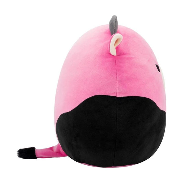 SQCR - Medium Plush 12" Squishmallows Pollyanna - Black and Pink Cow W/Mischievous Eyes