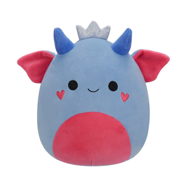 SQVA - Little Plush 5" Squishmallows TBD - Blue and Pink Goblin King W/Silver Crown and Heart Cheeks