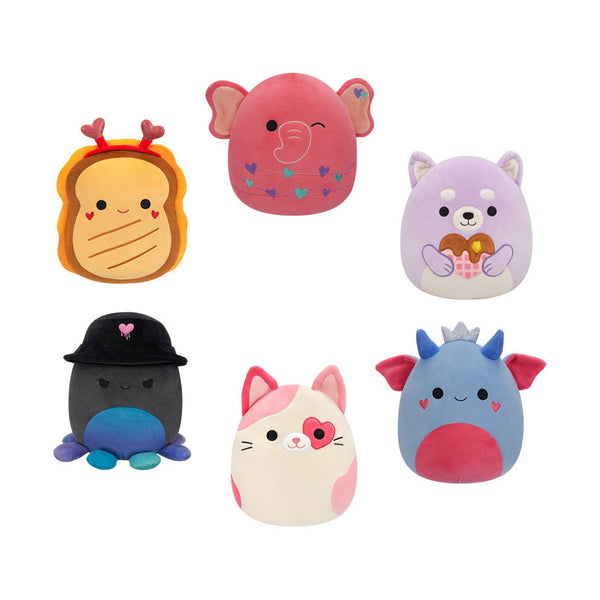 SQVA - Little Plush 5" Squishmallows TBD - Blue and Pink Goblin King W/Silver Crown and Heart Cheeks