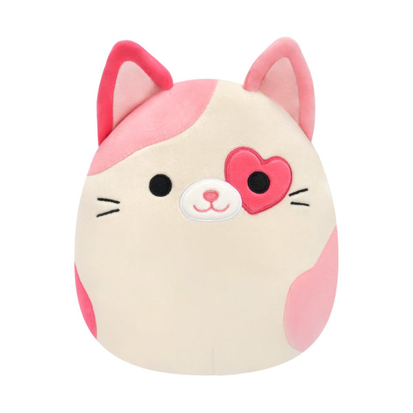 SQVA - Little Plush 5" Squishmallows TBD - Pink Tortiseshell Cat W/Heart Eyepatch