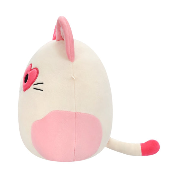 SQVA - Little Plush 5" Squishmallows TBD - Pink Tortiseshell Cat W/Heart Eyepatch