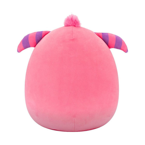 SQVA - Medium Plush 12" Squishmallows Mont - Pink Monster holding purple and teal monster heart