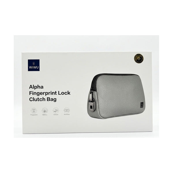 Wiwu - Alpha Fingerprint Lock Clutch Bag, Grey
