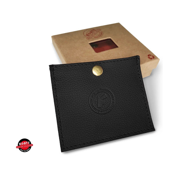 Korts - Leather Wallet Jordan Map خريطة الأردن Black