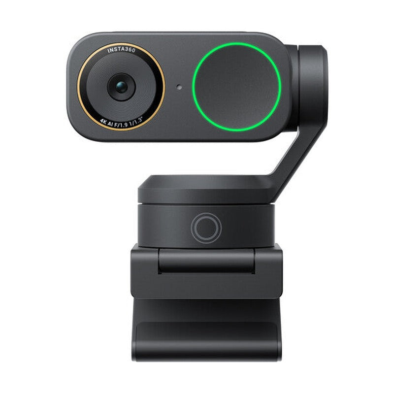 كاميرا الويب Insta360 Link 2 Pro بدقة 4K وتقنية الذكاء الاصطناعي بلون الجرافيت - كاميرا تتبع ذكية