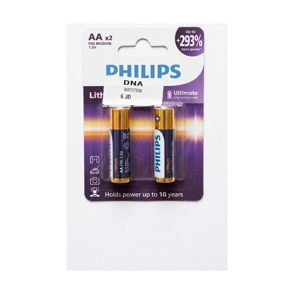 Philips Batteries AA, 2 Pack