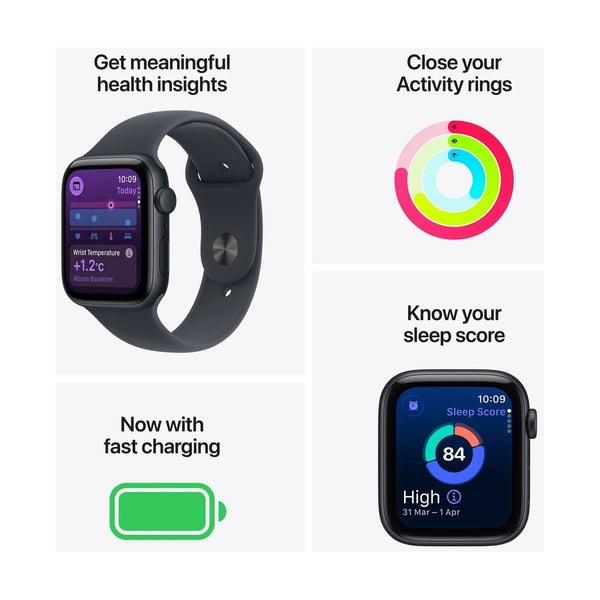 Apple - Watch SE3 Starlight Aluminum Case with Starlight Sport Band 40mm (GPS) - S/M