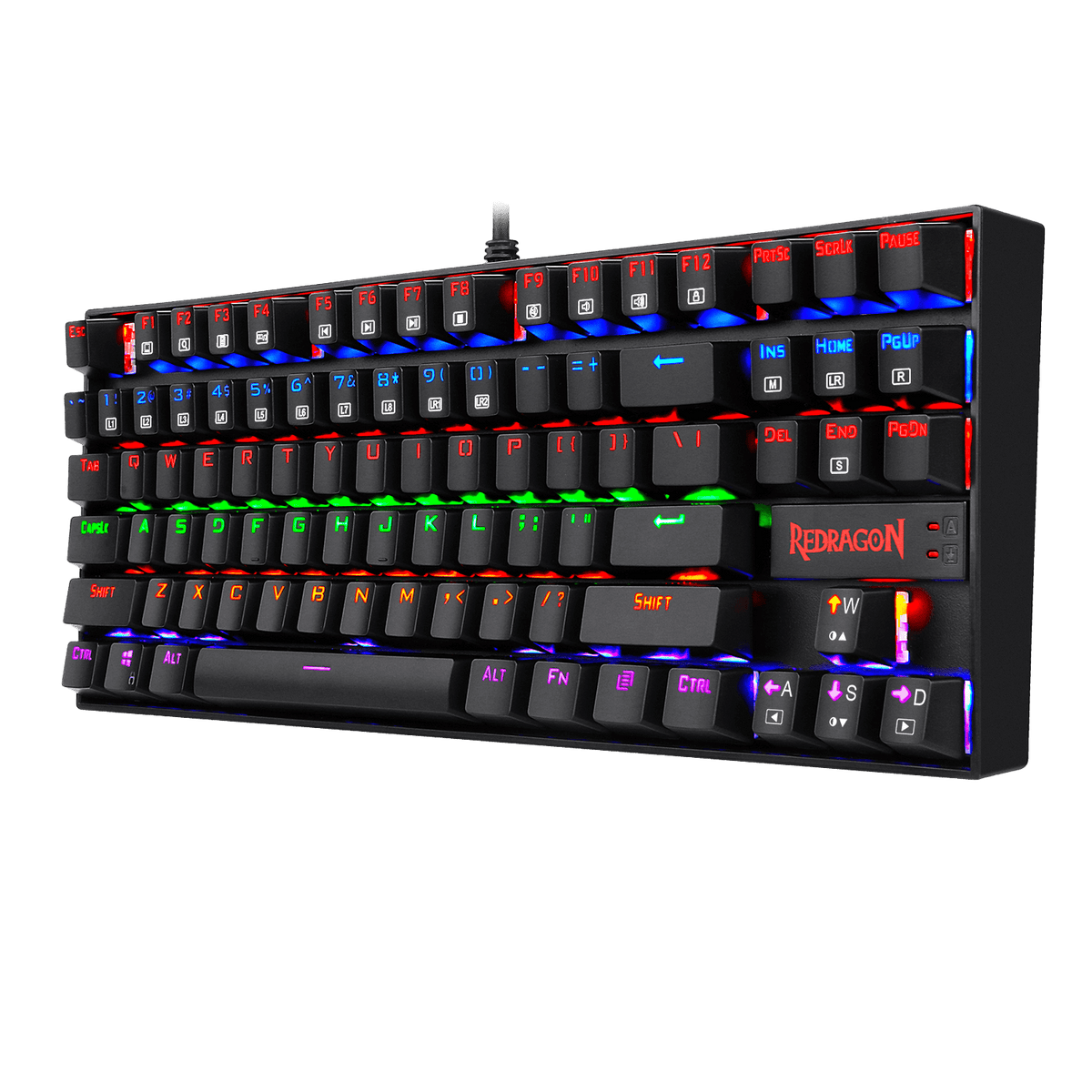 Redragon Kumara K552 RGB TKL Mechanical Keyboard - Blue Switch Black