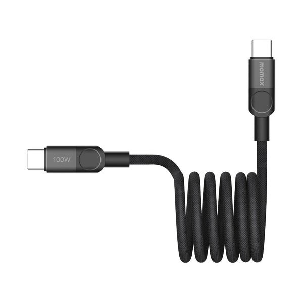 MOMAX MAG LINK 240W USB-C TO USB-C MAGNETIC CABLE 2M - BLACK