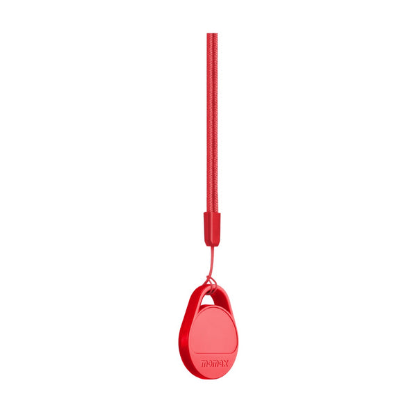 MOMAX PINPOP² LITE FIND MY TRACKER COMPATIBLE WITH APPLE FIND MY & ANDROID FIND MY DEVICES - RED