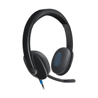 سماعة رأس Logitech H540 عالية الأداء USB لأجهزة ويندوز وماك، معتمدة من سكايب