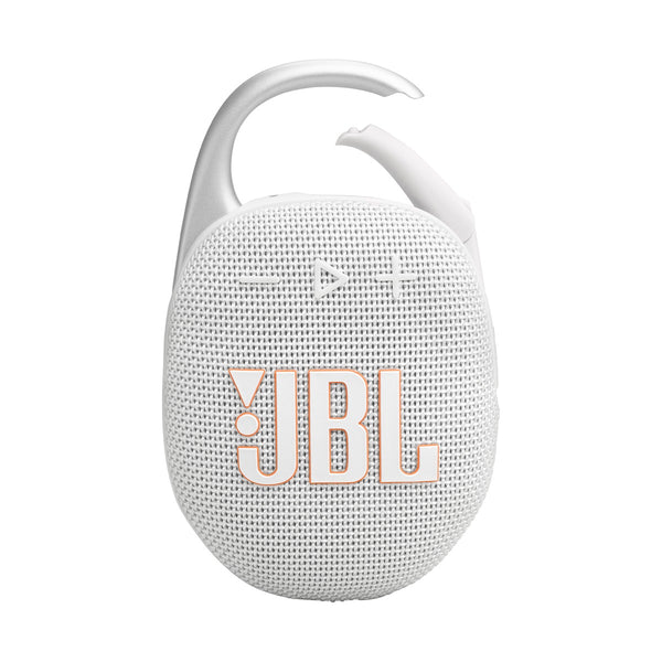 JBL Clip 5 Portable Bluetooth Speaker - White