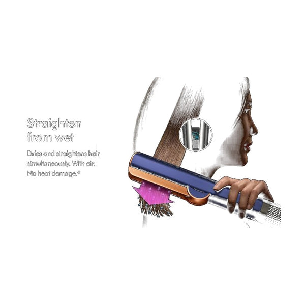 Dyson Airstrait Hair Straightener Wet To Dry Style - Prussian Blue