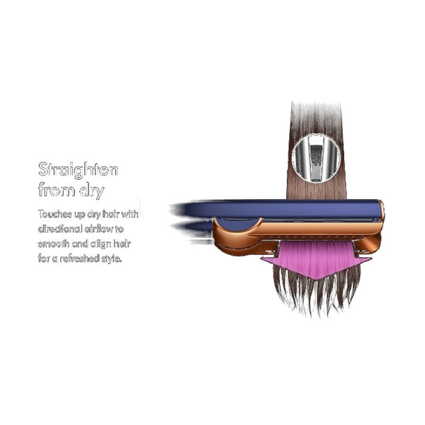 Dyson Airstrait Hair Straightener Wet To Dry Style - Prussian Blue