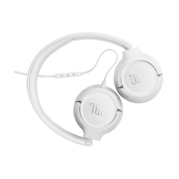 JBL - Tune 530C Comfortable Wired Headphones, White